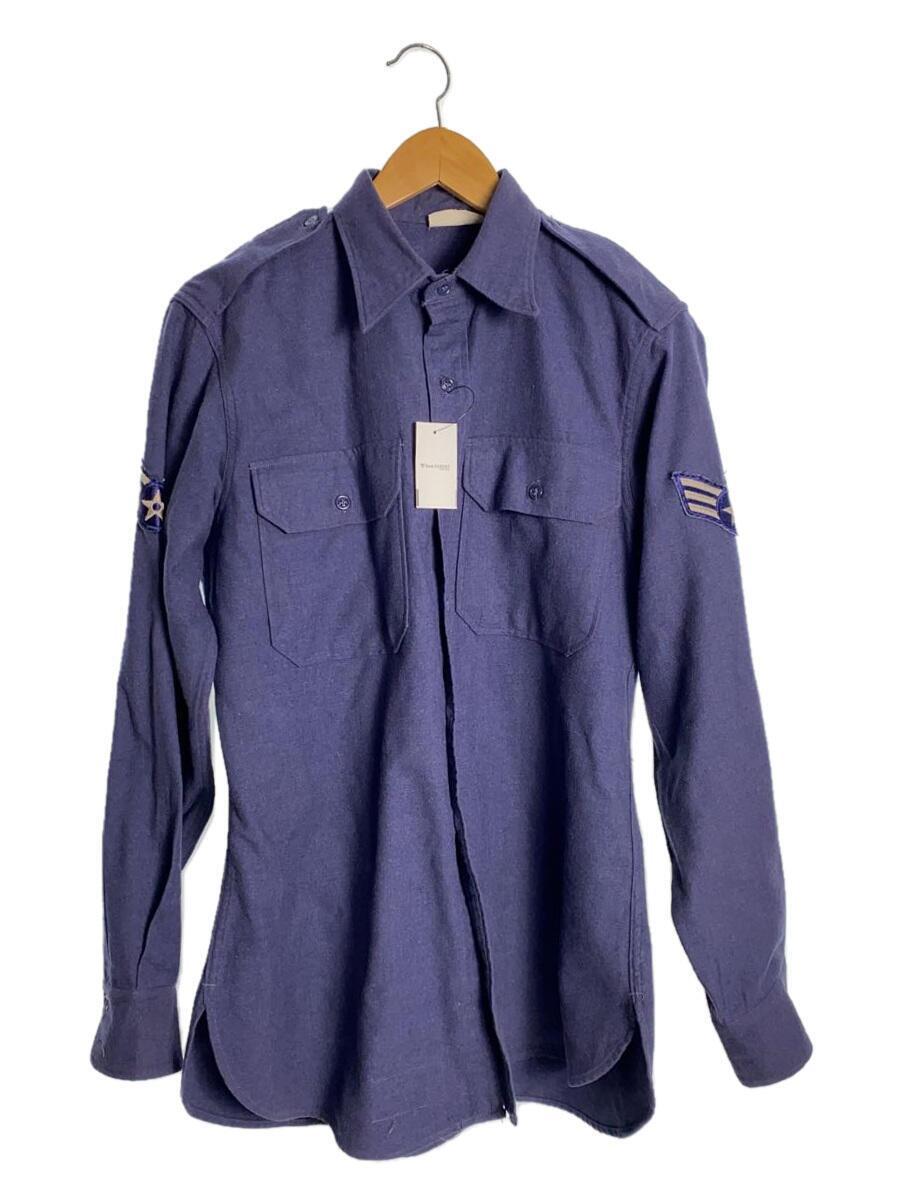 MILITARY◆flannel blue shade 1084 shirt 長袖シャツ/15.5/NVY/8405-264-9675_画像1