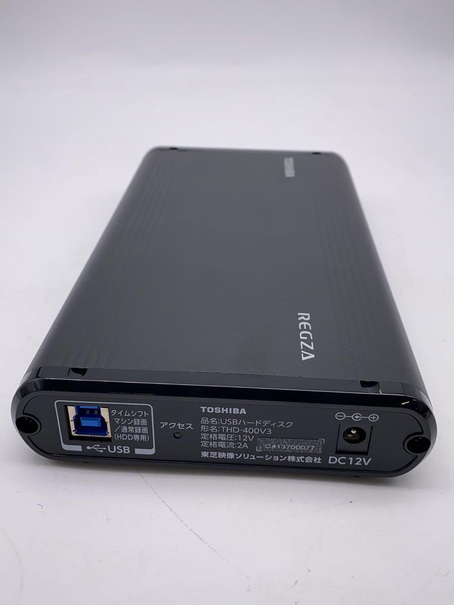 TOSHIBA◆4TB/東芝/レグザ純正 USBハードディスク THD-400V3/タイムシフトマシン対応_画像2