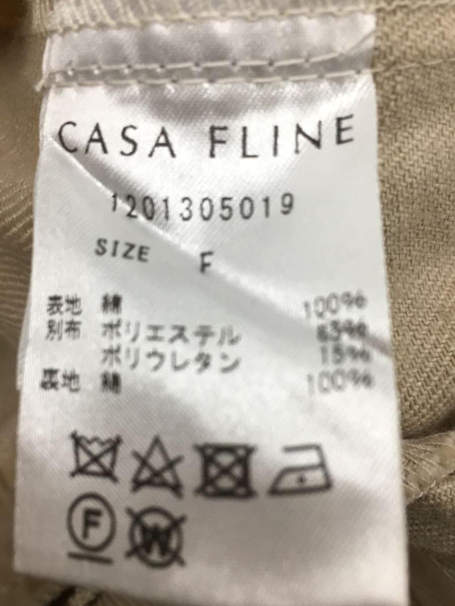 CASA FLINE◆ワンピース/FREE/コットン/CRM/無地/1201305019_画像4