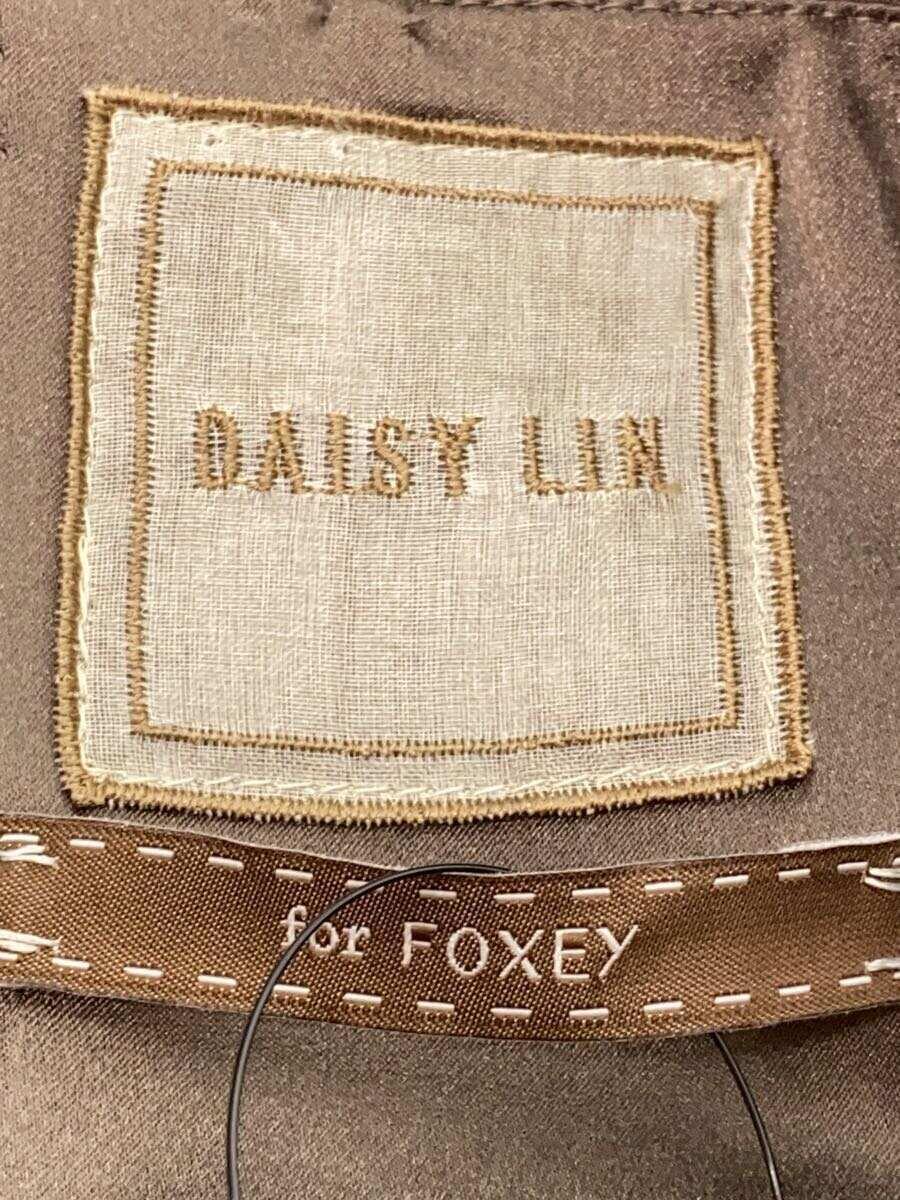 DAISY LIN for FOXEY◆タグ付き/7分袖ワンピース/38/ウール/BRW/32231-DSOFE206P_画像3