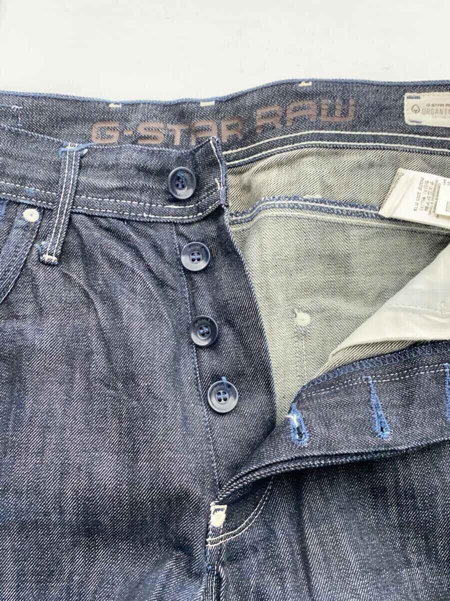 G-STAR RAW◆ストレートパンツ/31/コットン/NVY_画像3