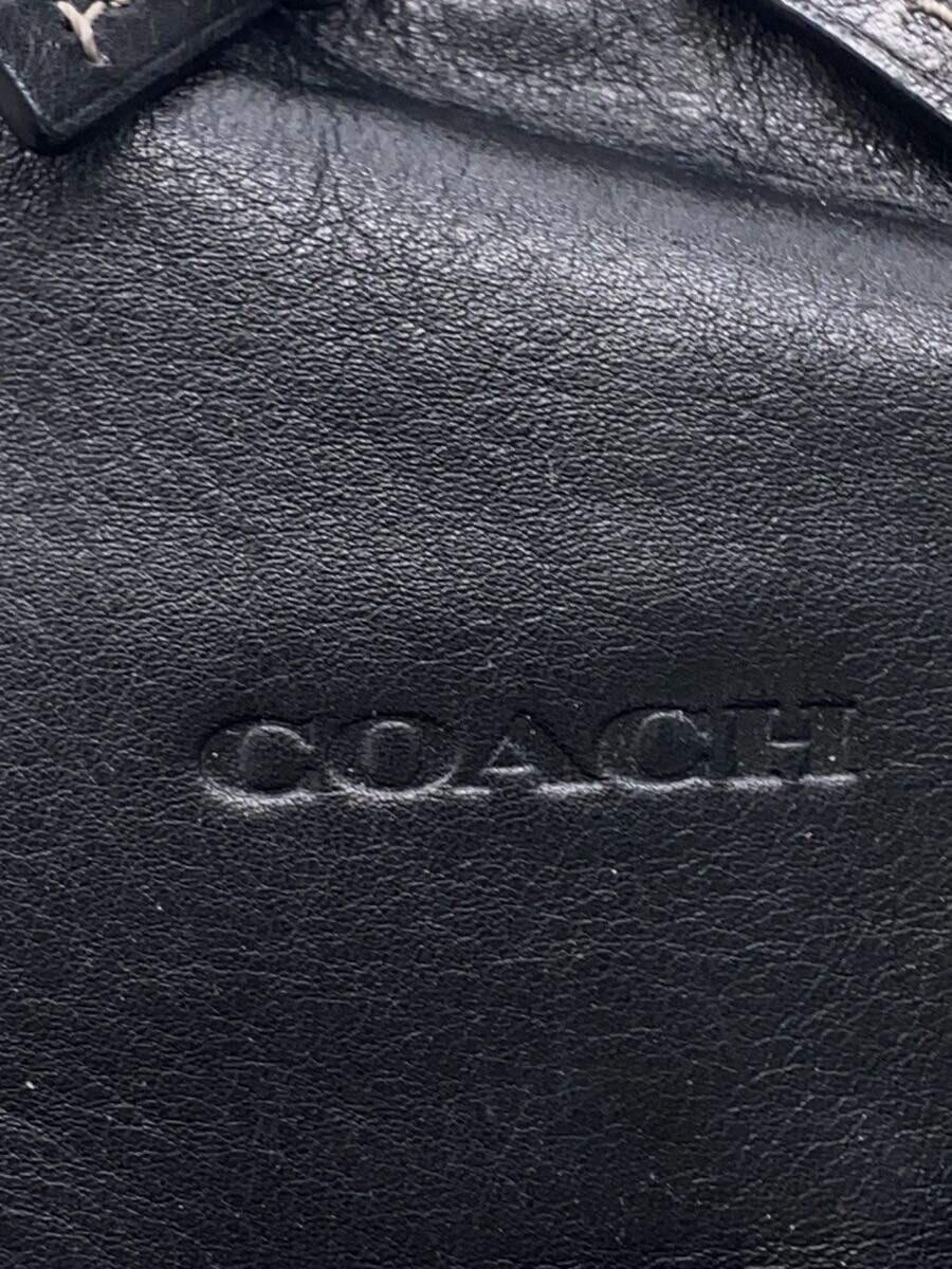 COACH◆リュック/レザー/BLK/無地/f70747_画像5