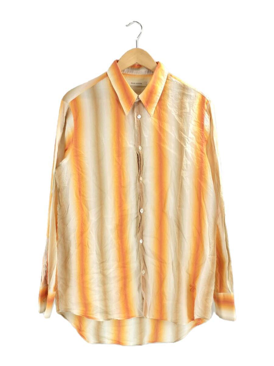 WALES BONNER◆SUNRISE CLASSIC SHIRT/48/ORN/MS22SH03-C006-1380_画像1