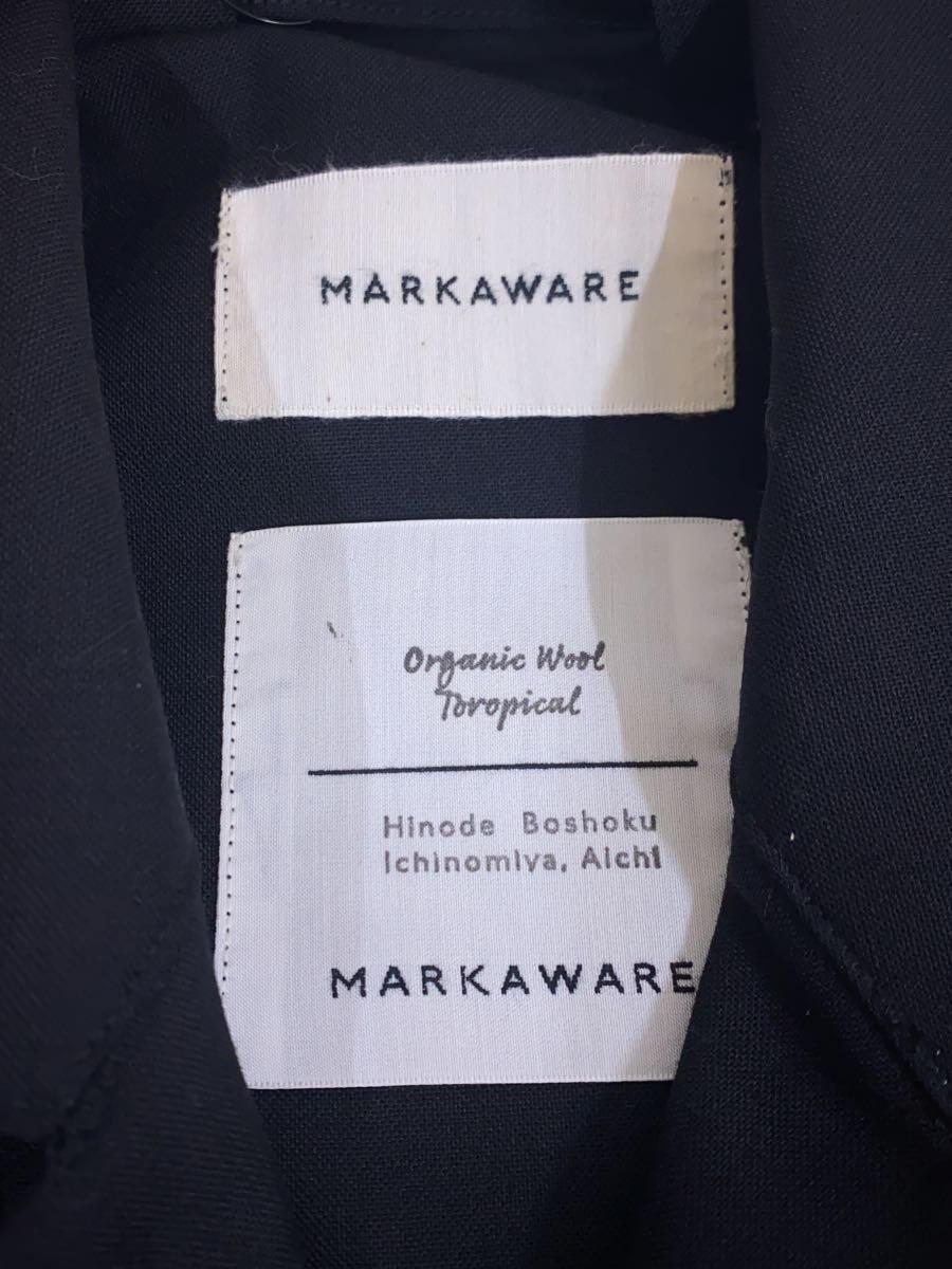 MARKAWARE◆長袖シャツ/1/コットン/BLK/無地/A20A-04SH01C/マーカウェア_画像3