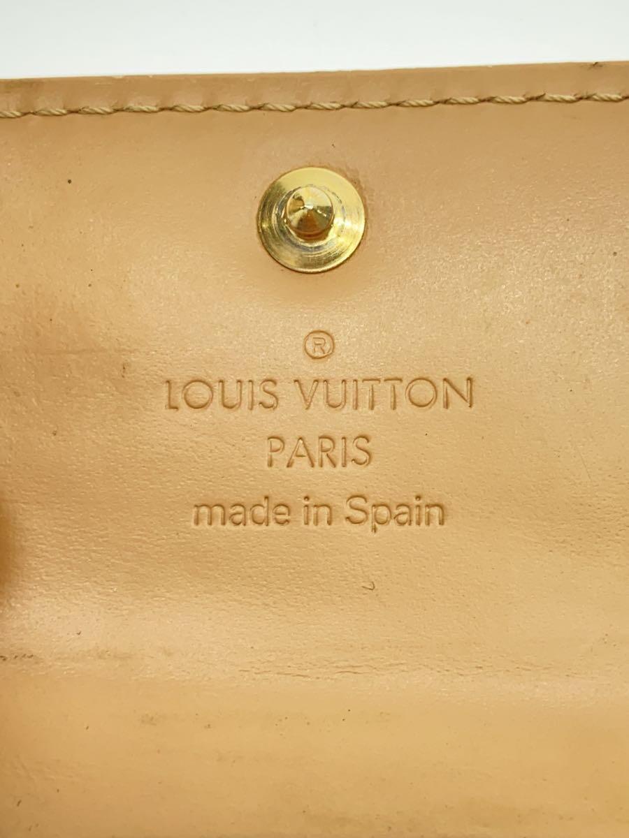 LOUIS VUITTON◆ミュルティクレ4_モノグラム・ヴェルニ_BEG/エナメル/BEG/レディース_画像3