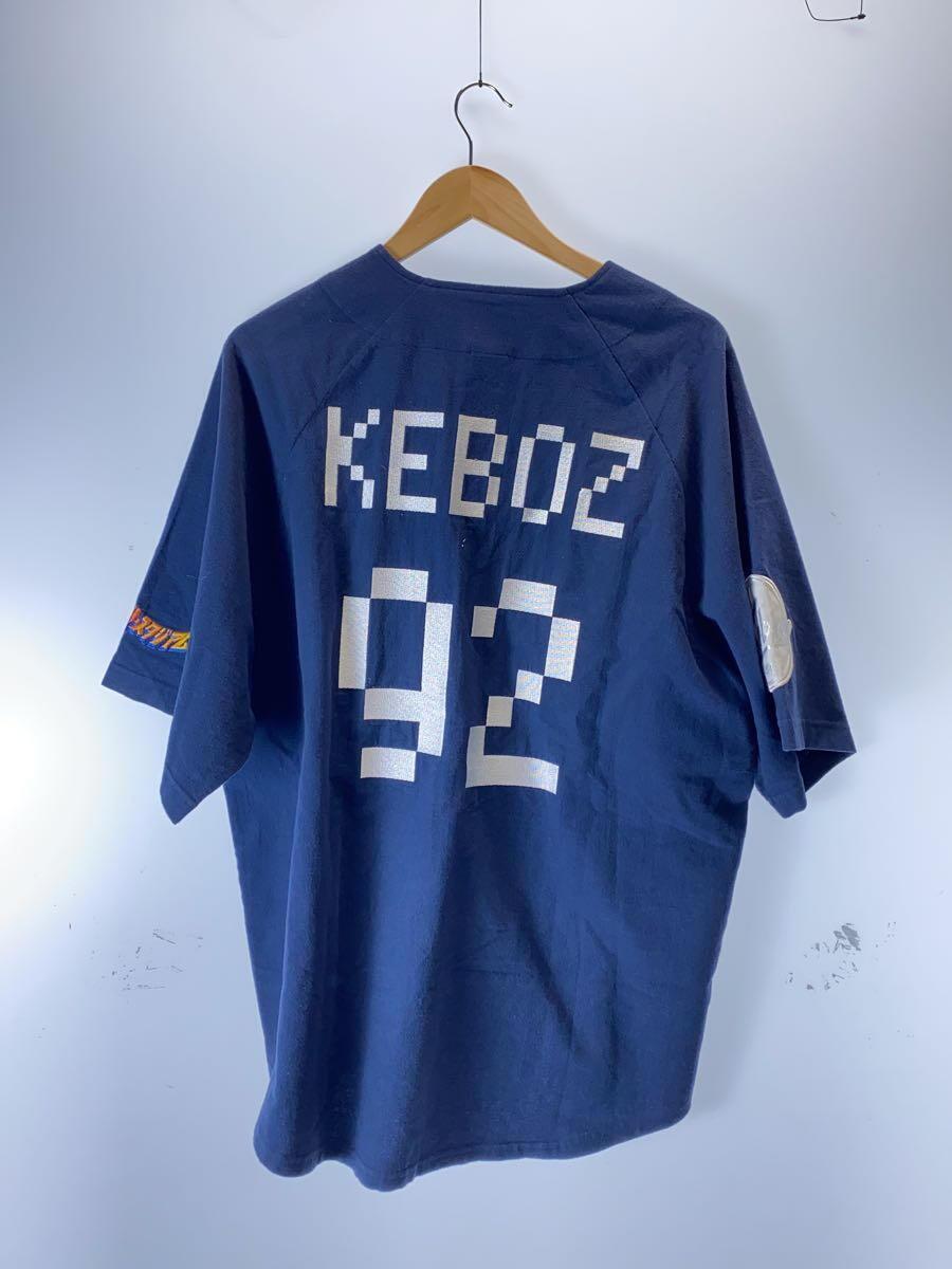 Keboz◆ベースボールシャツ/ファミリースタジアム/92/Tシャツ/M/コットン/NVY_画像2