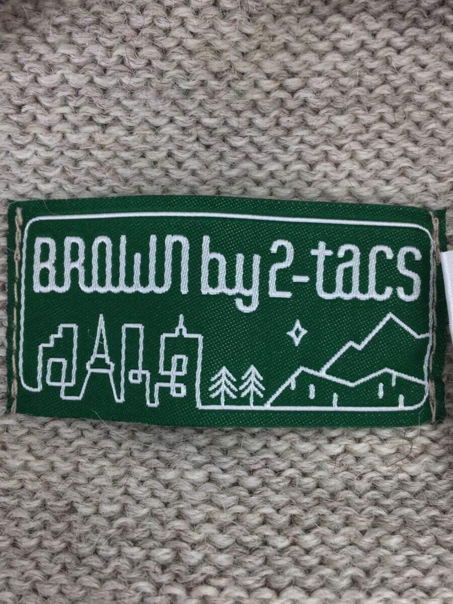 BROWN by 2-tacs◆TRADITIONAL WIDE BORDER/セーター(厚手)/M/ウール/BEG/B24-GW001_画像3