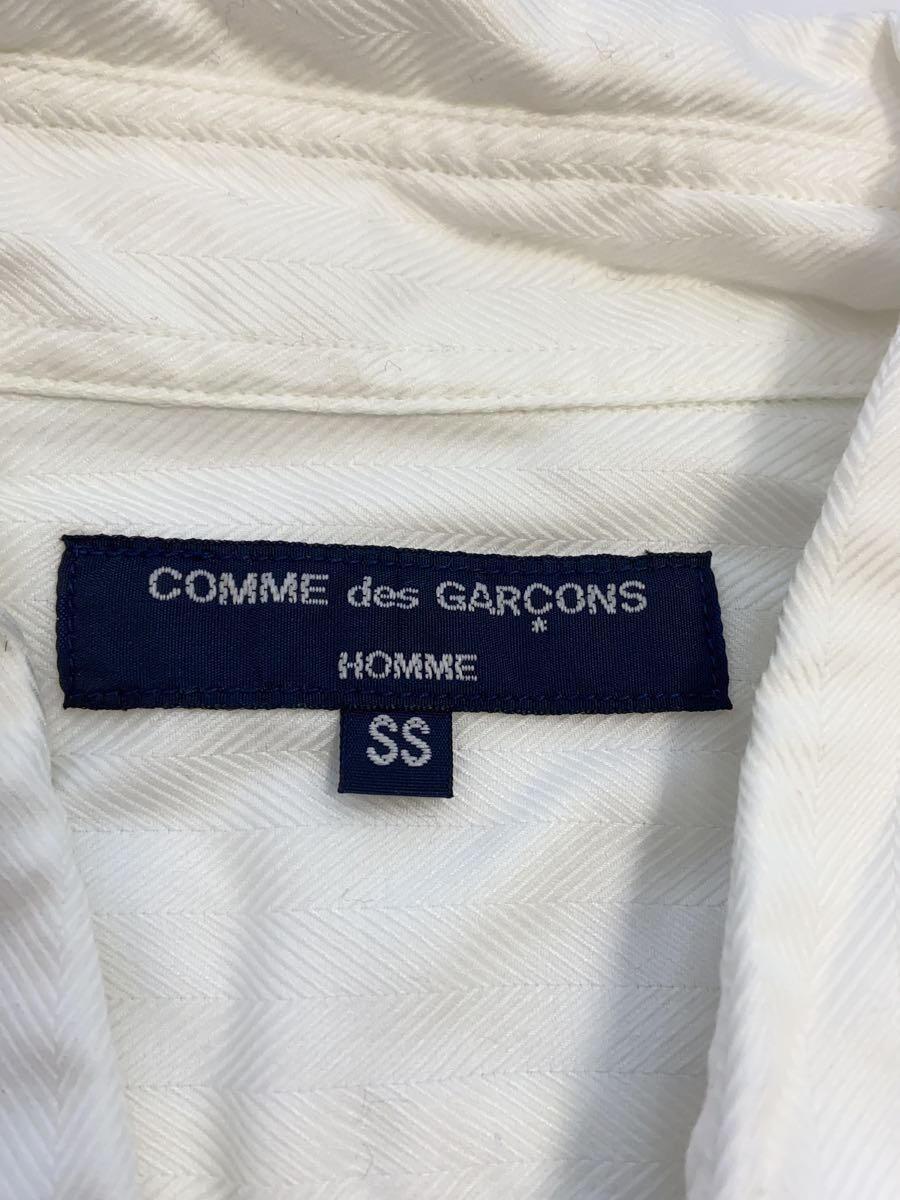 COMME des GARCONS HOMME◆長袖シャツ/SS/コットン/WHT/HC-B020_画像3
