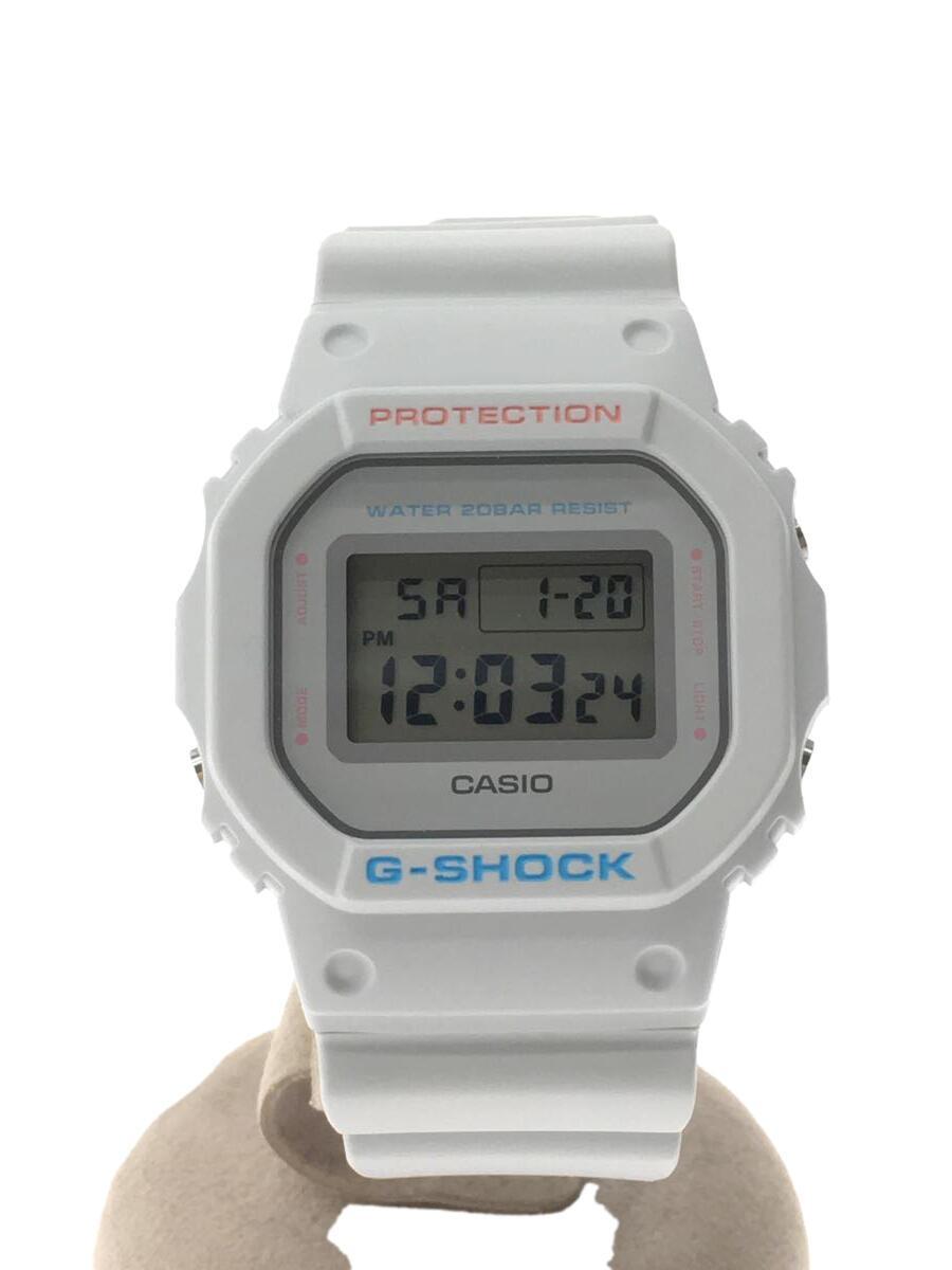 CASIO◆クォーツ腕時計_G-SHOCK/デジタル/ラバー/GRY/BLU