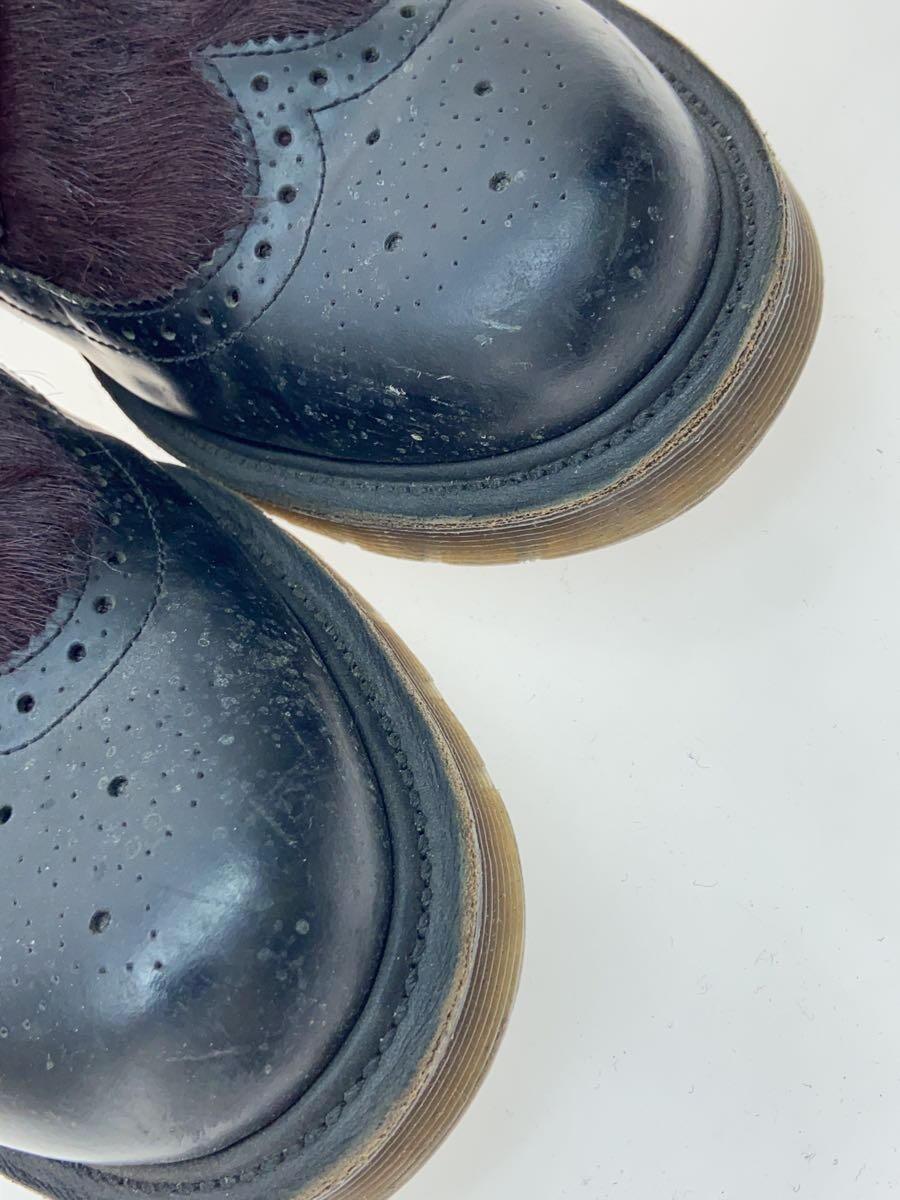 Dr.Martens◆ドレスシューズ/-/BLK/ハラコ_画像7