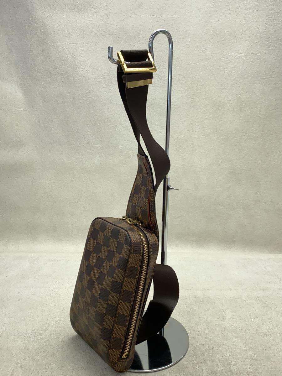 LOUIS VUITTON◆ジェロニモス_ダミエ・エベヌ_BRW/PVC/BRW_画像2