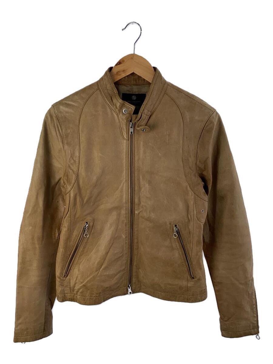 BEAUTY&YOUTH UNITED ARROWS* single rider's jacket /S/ sheep leather / Brown / plain /1225-699-5665/