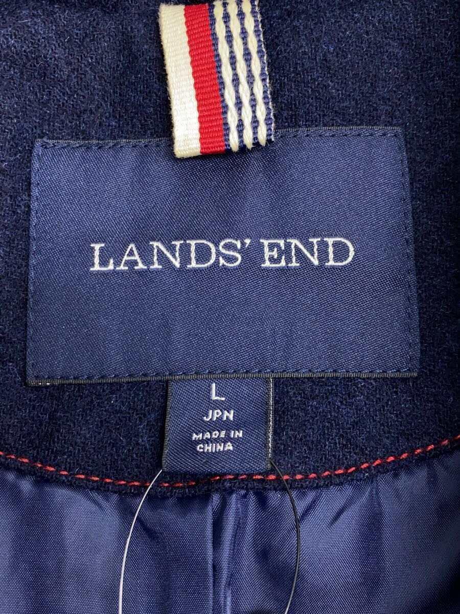 LANDS END◆コート/L/ウール/NVY/457222_画像3