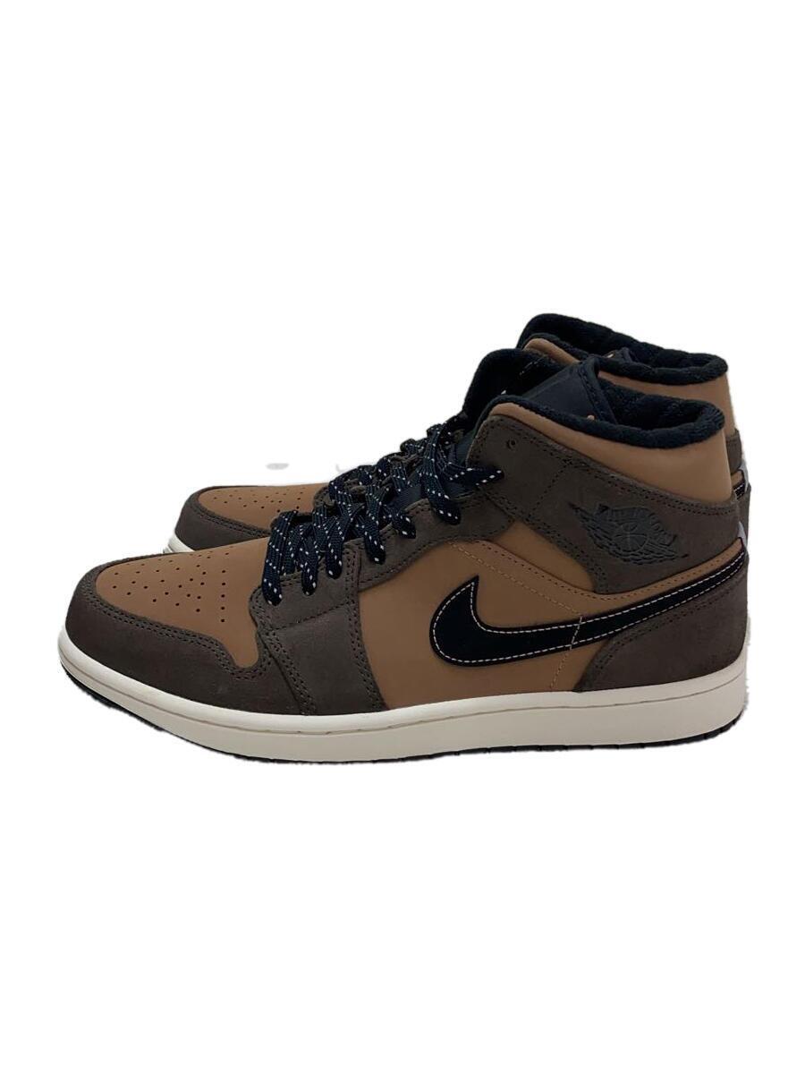 NIKE◆AIR JORDAN 1 MID SE_エアジョーダン 1 ミッド SE/27.5cm/BRW