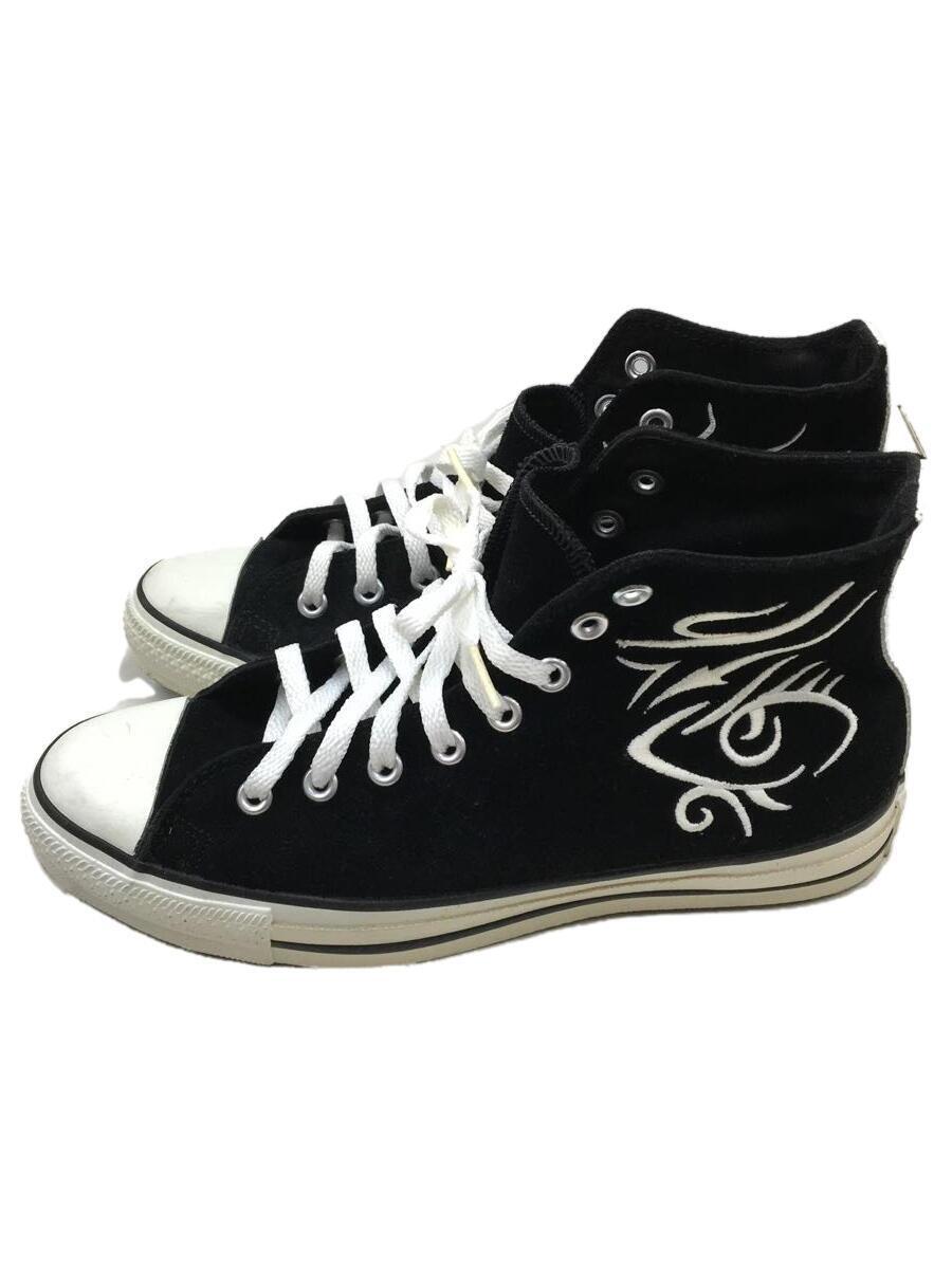 CONVERSE◆コンバース/ハイカットスニーカー/26.5cm/BLK/スウェード