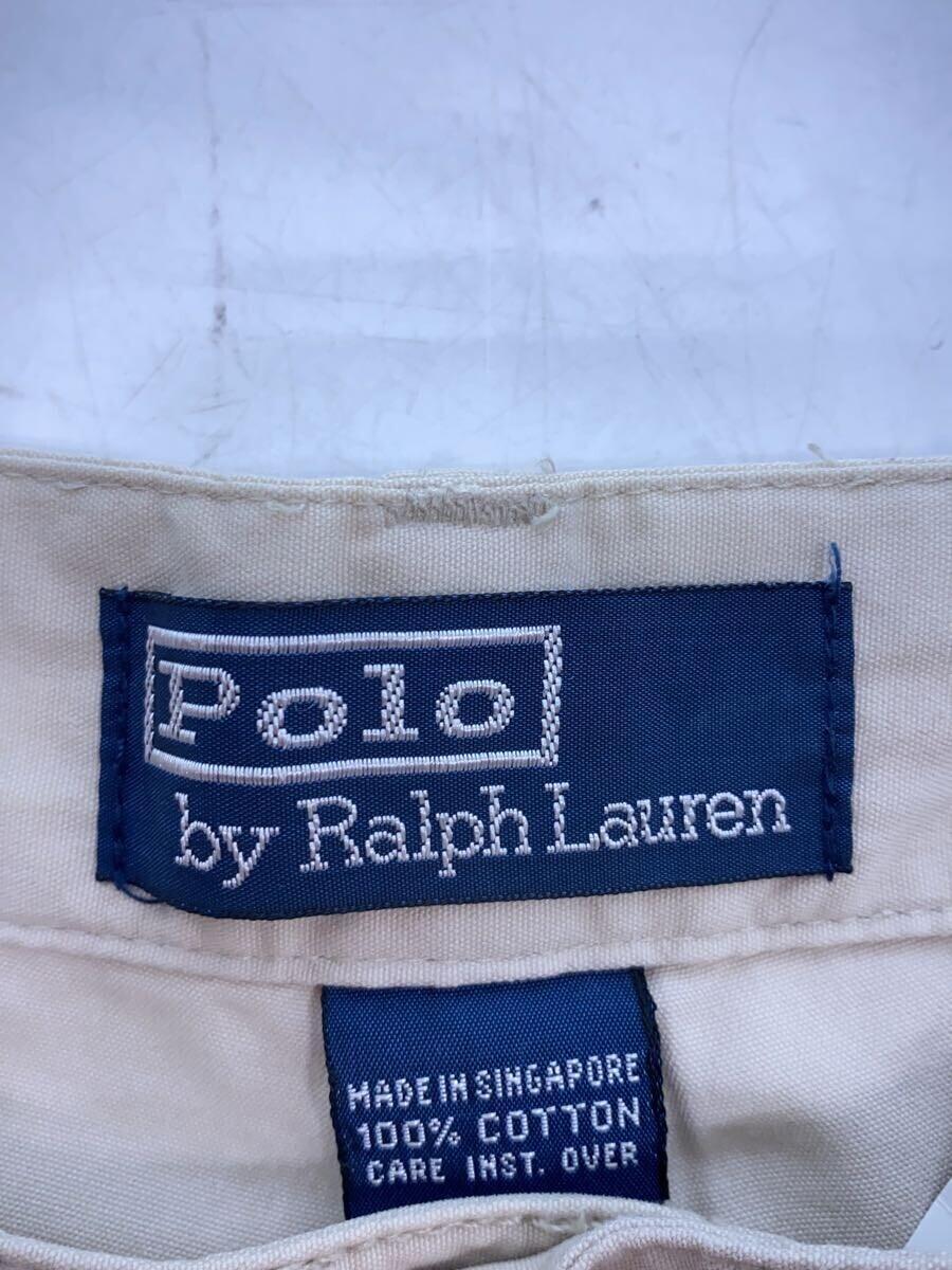 POLO RALPH LAUREN◆ボトム/36/コットン/BEG/無地/パンツ/ベージュ_画像3