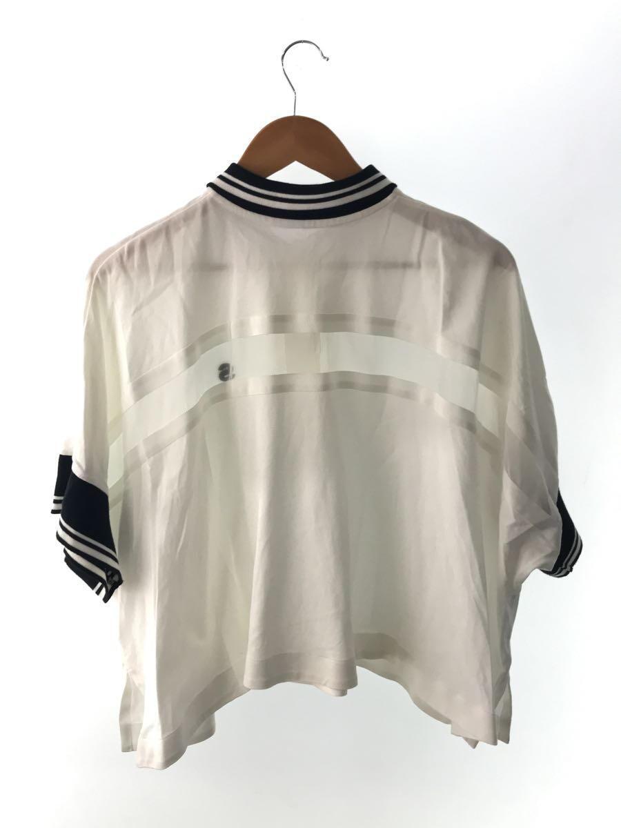 sacai* polo-shirt /2/ cotton /WHT/22-05980/22SS/S Pique Polo Shirt