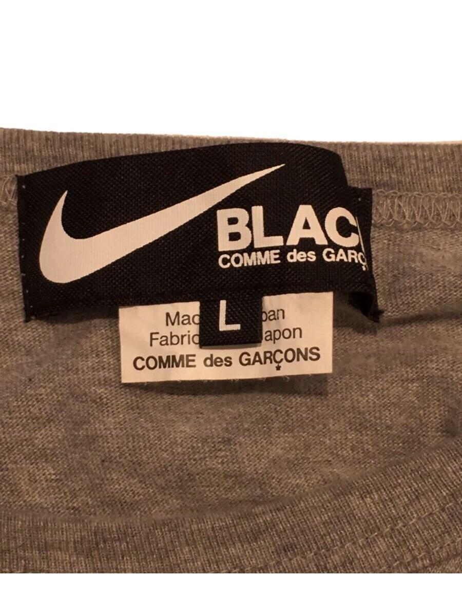 BLACK COMME des GARCONS◆20SS/Tシャツ/L/コットン/GRY/1E-T103_画像3