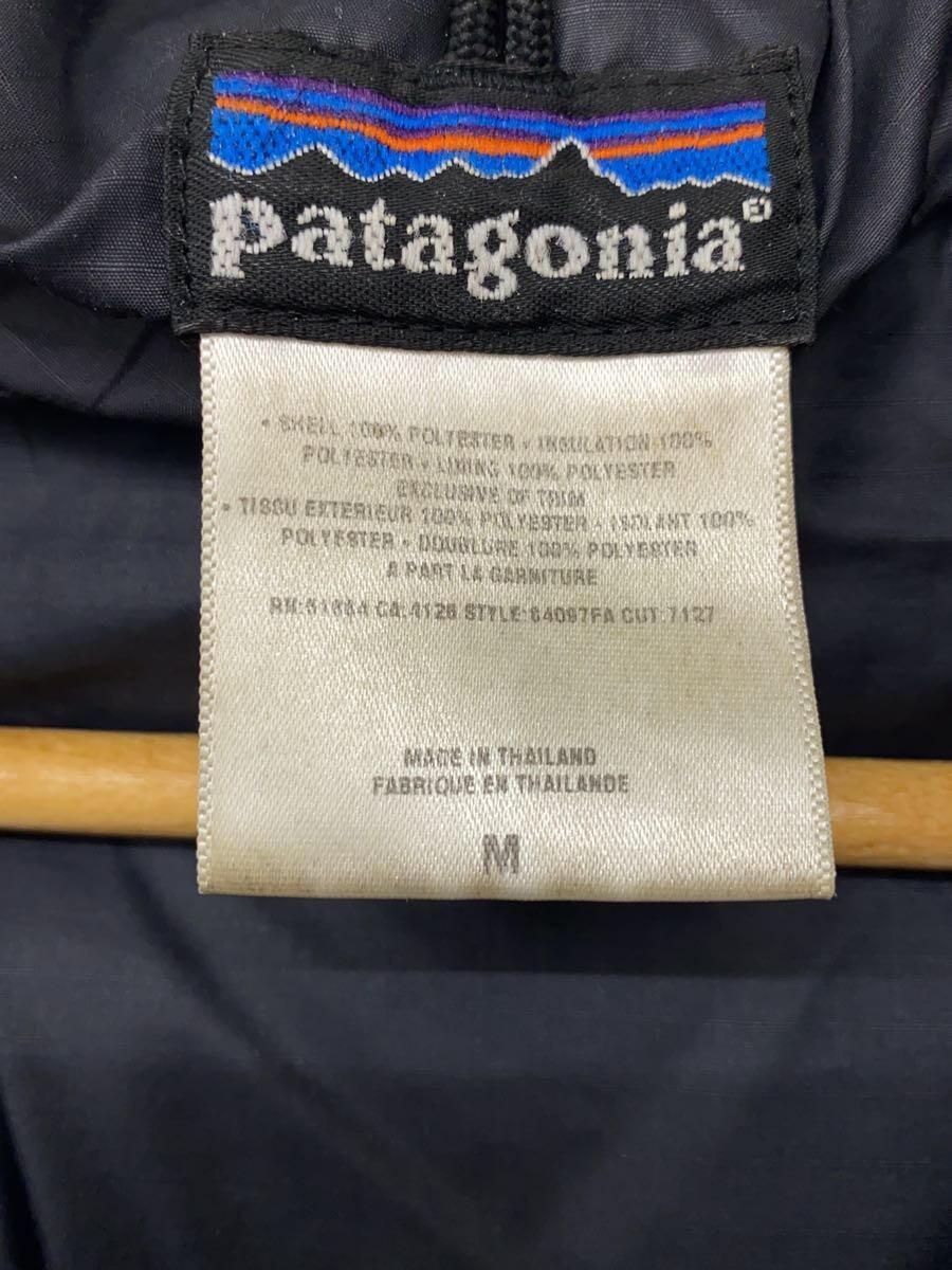 patagonia◆ダウンジャケット/M/ポリエステル/BLK/無地/84097fa/ダスパーカー_画像3