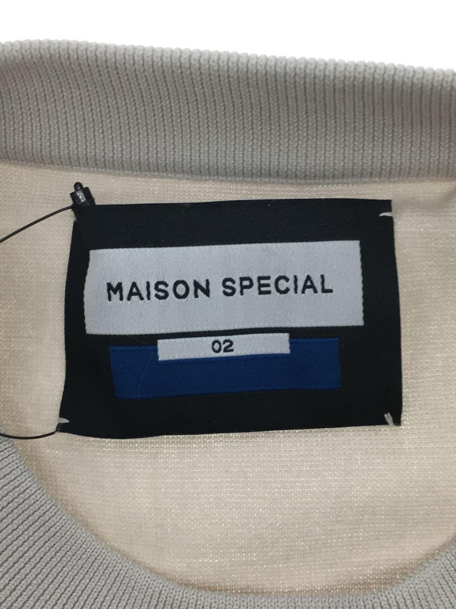 MAISON SPECIAL◆セーター(薄手)/2/ポリエステル/BEG/11232361322_画像3