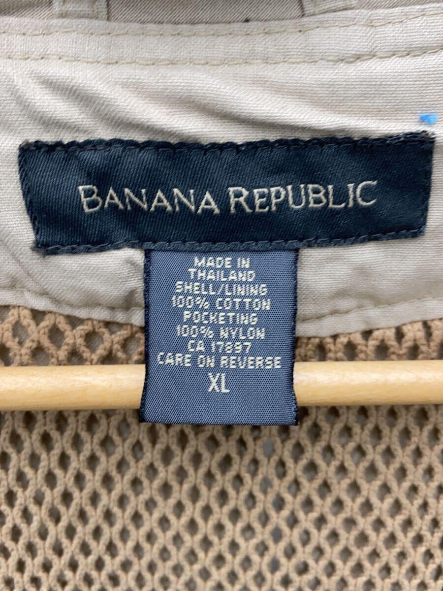 BANANA REPUBLIC◆ベスト/XL/コットン/KHK_画像3