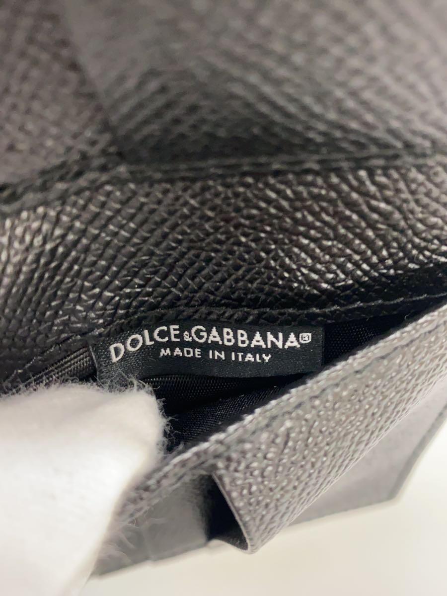 DOLCE&GABBANA◆2つ折り財布/レザー/WHT/メンズ/AK443_画像3