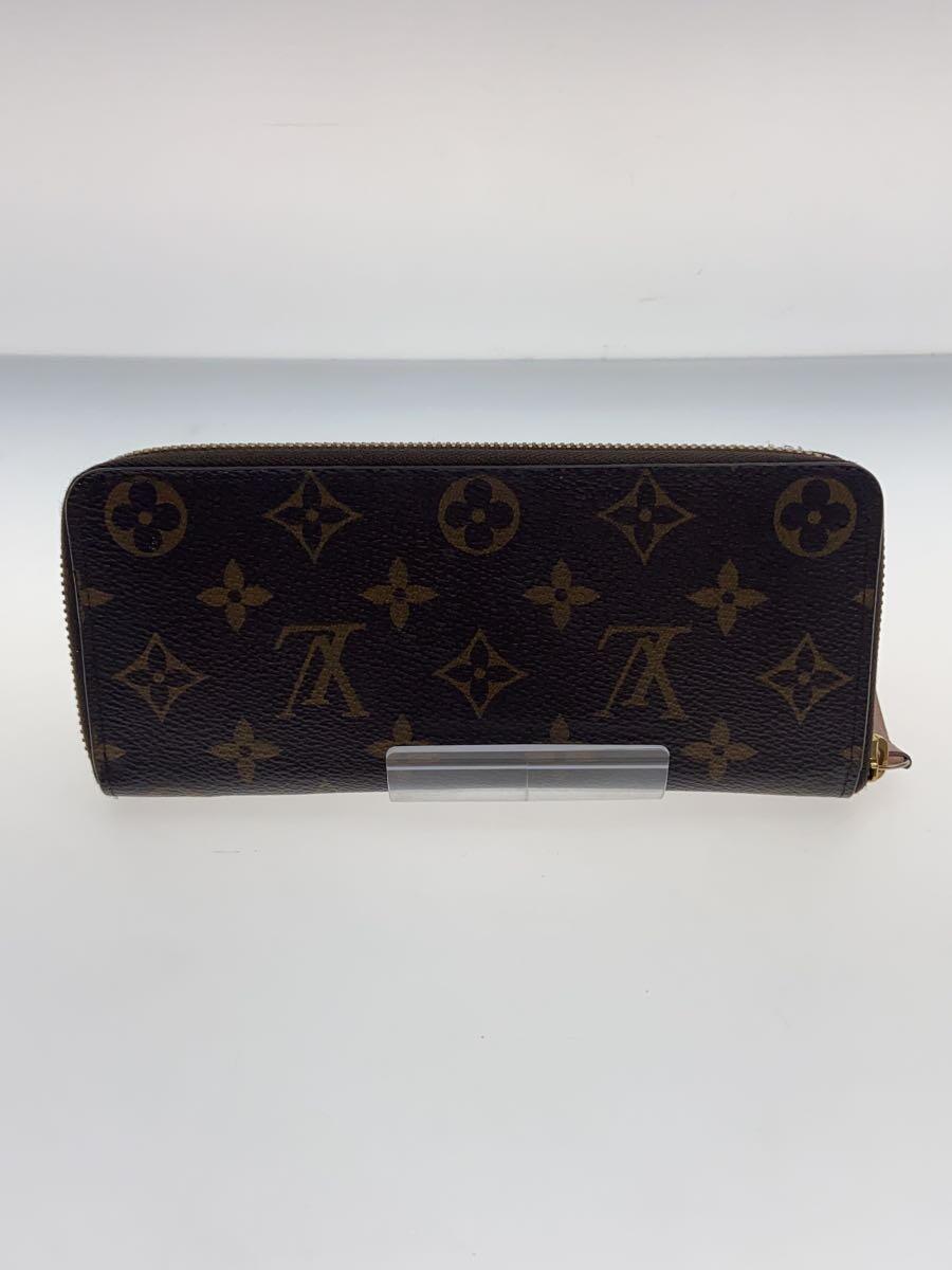 LOUIS VUITTON◆ポルト・フォイユ・クレマンス_モノグラム・キャンバス_BRW_ローズバレリーヌ/PVC/BRW/レディース_画像2