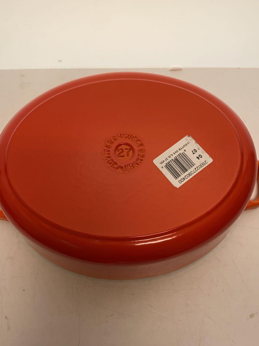 LE CREUSET◆鍋/ORN/オーバル/27cm_画像3