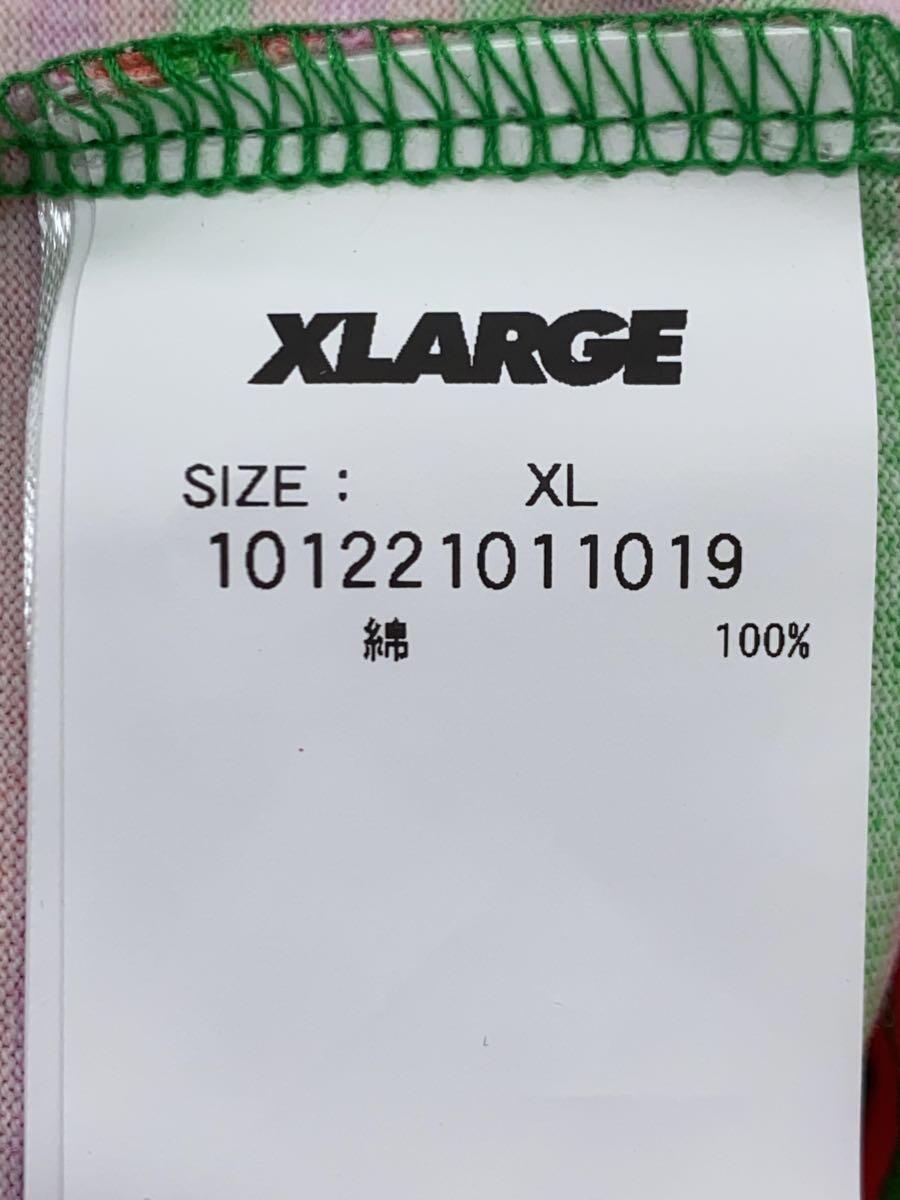 X-LARGE◆Tシャツ/XL/コットン/マルチカラー/ボーダー/101221011019_画像5