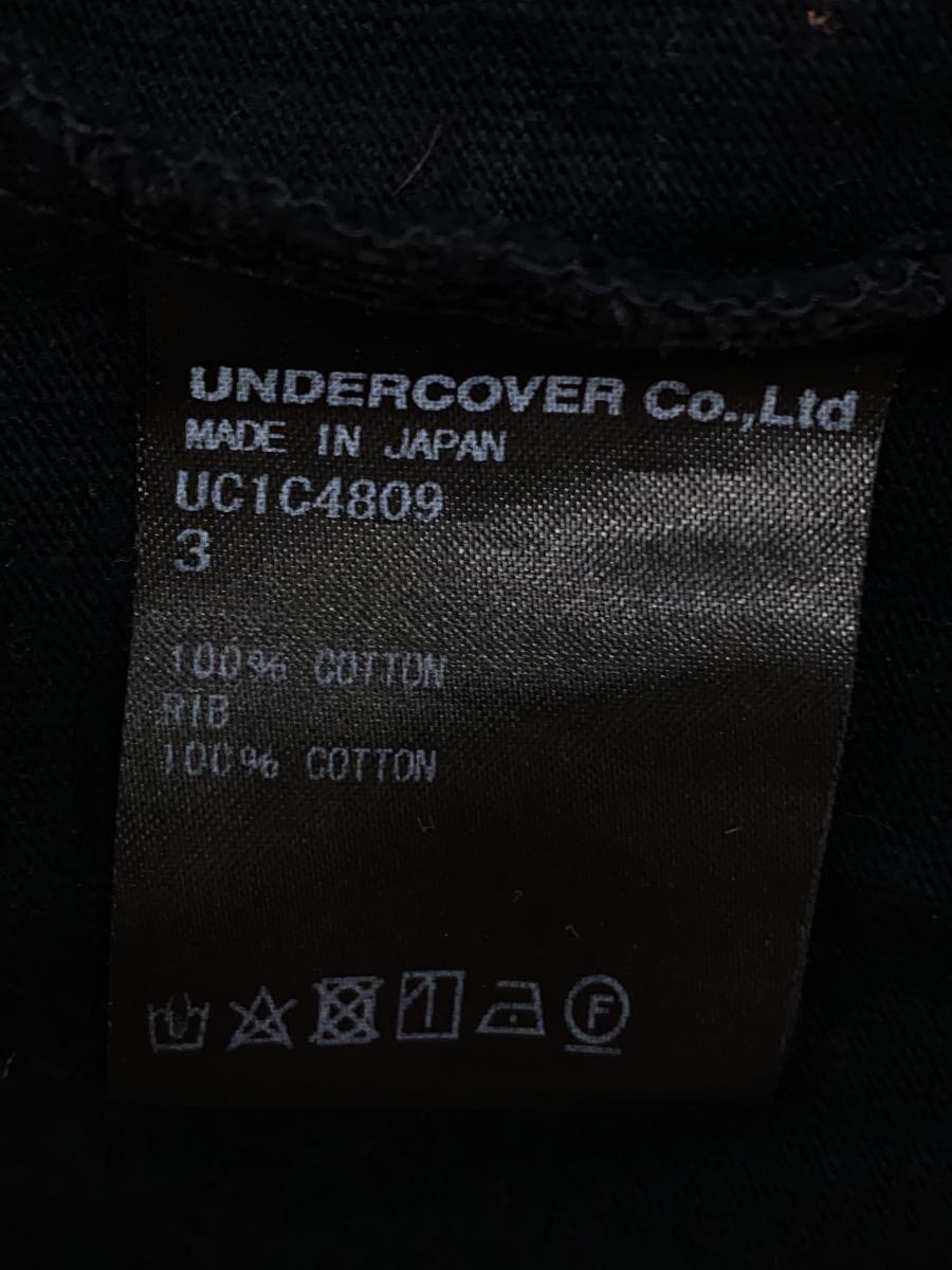 UNDERCOVER◆Tシャツ/3/コットン/BLK/UC1C4809_画像4