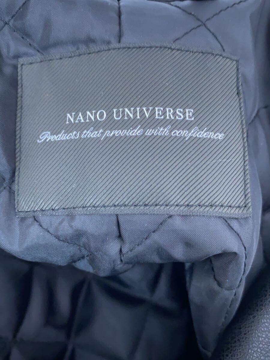 nano universe◆ブルゾン/M/フェイクレザー/BLK/672-4112205_画像3