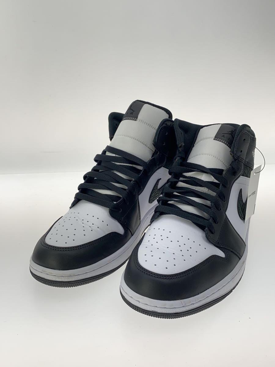 NIKE◆Air Jordan 1 Mid Panda Elephant/ハイカットスニーカー/30.5cm/FB9911-001_画像2