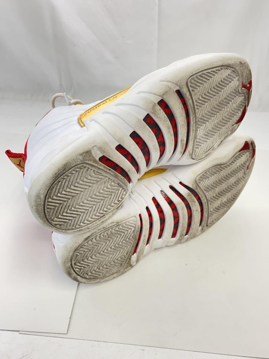 NIKE◆AIR JORDAN 12 RETRO/エアジョーダンレトロ/ホワイト/130690-107/25.5cm/WHT_画像4