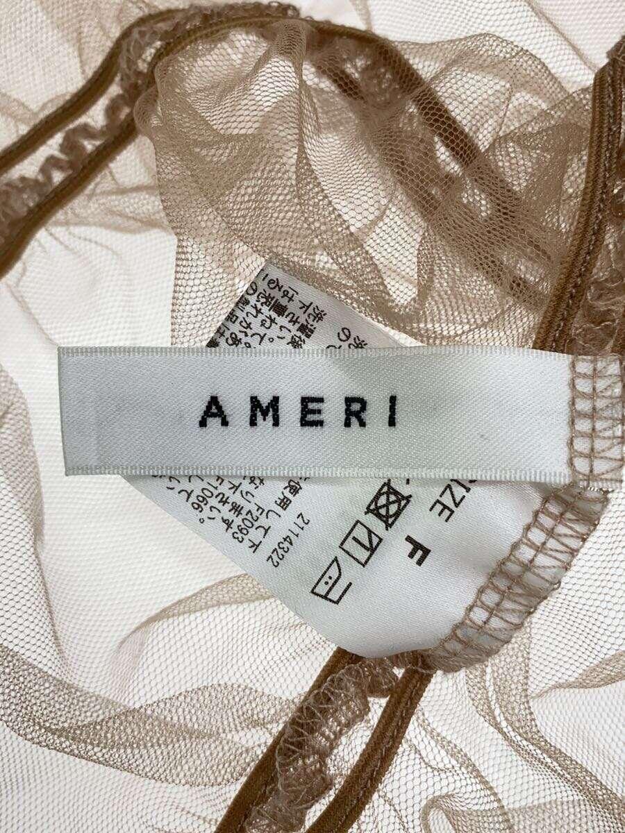 AMERI◆トップス/FREE/ナイロン/BEG/無地/01110320890_画像3