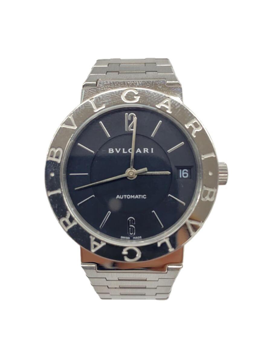 【楽天スーパーセール】 25466円 BVLGARI◇手巻腕時計/ステンレス/BLK/SLV/SS/BB33SSAUTO アナログ(手巻き)