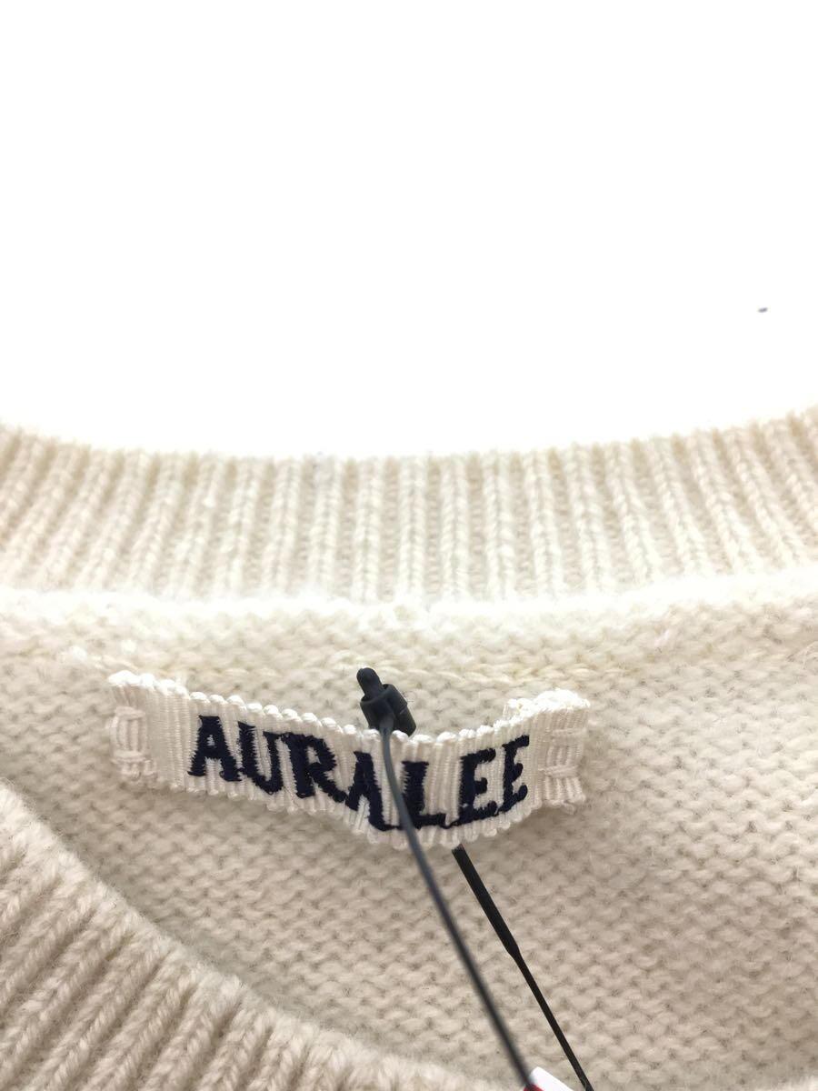 AURALEE◆BABY CASHMERE KNIT/セーター(厚手)/3/カシミア/WHT/A20AP02BC_画像3