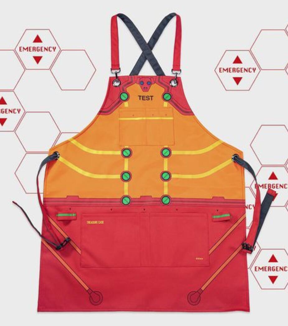 TREASURE CASE Evangelion collaboration apron Work apron . serial number Aska RADIO EVAeva store 