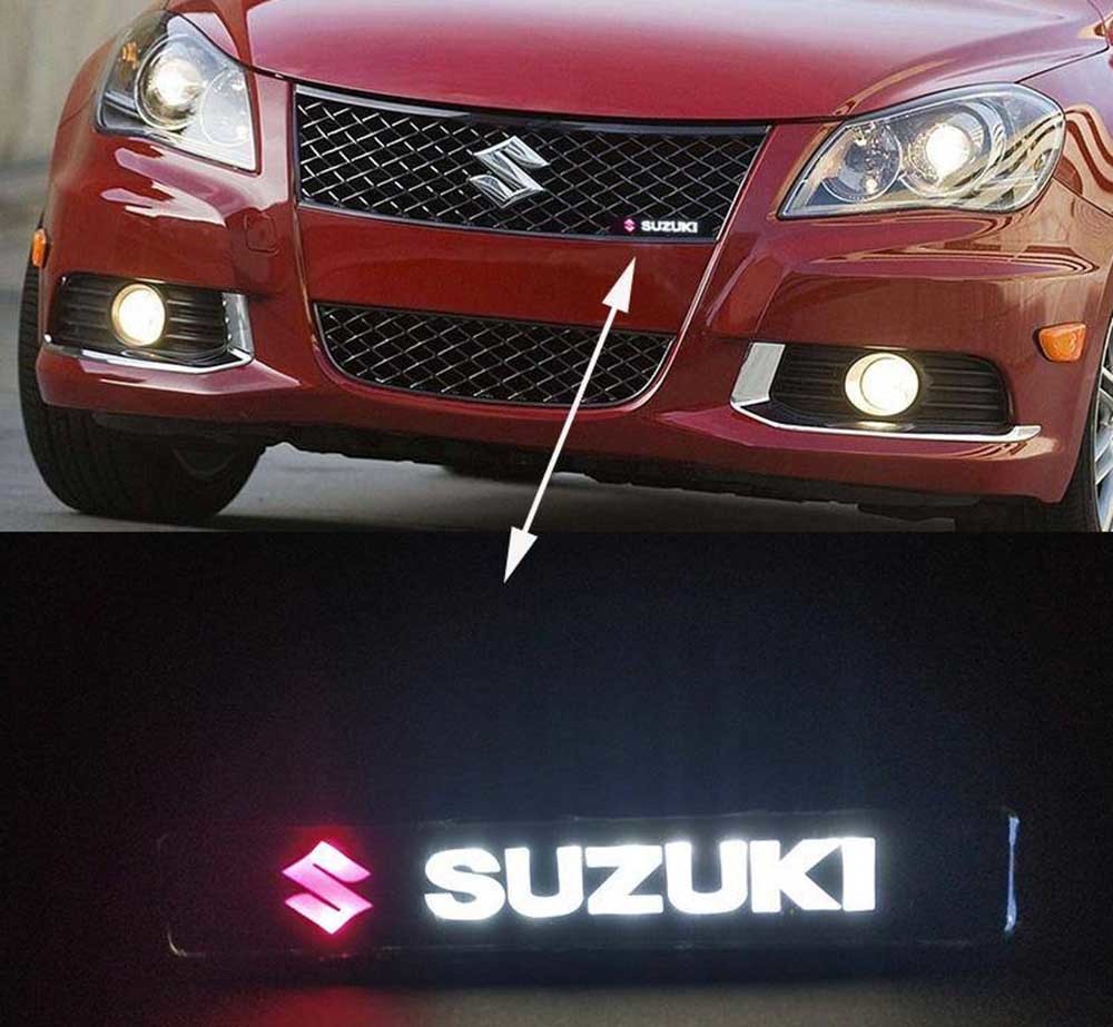 SUZUKI 光る LED フロント エンブレム スズキ スイフト ジムニー スペーシア ソリオ ワゴンR ハスラー ラパン アルト_画像4