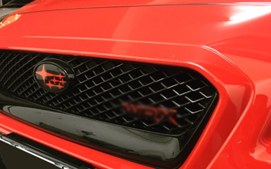 赤 6連星 スバル WRX STI WRX S4 レヴォーグ 2014-2017 フロント リア エンブレム セット _画像6