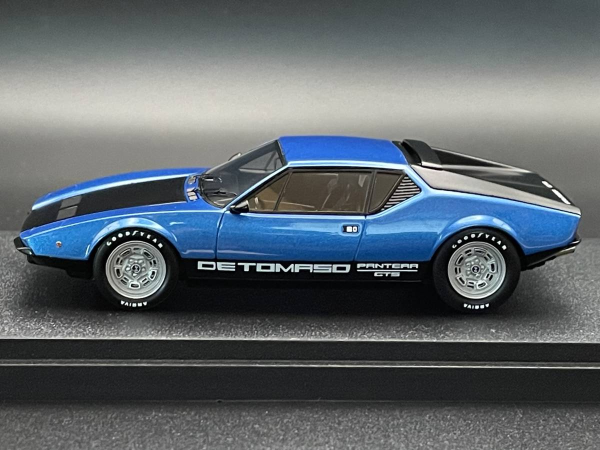 限定120台 メイクアップ MAKE UP 1/43 DE TOMASO Pantera GTS 1973 (Metallic Blue）　_画像1
