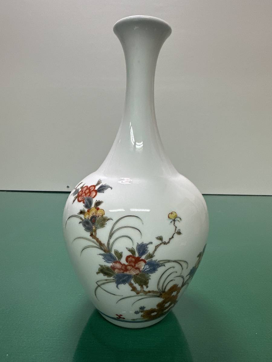 有田焼 花器 花瓶 柿右衛門窯 角福銘/渦福 共箱 工芸品 有田焼 花器 花瓶 柿右衛門窯 角福銘/渦福 共箱 工芸品