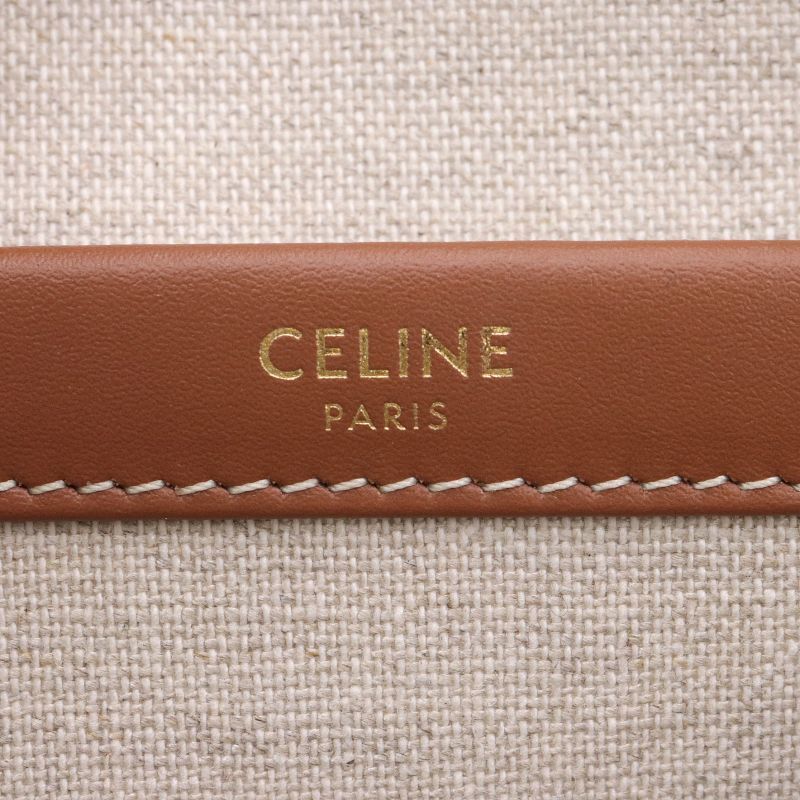  Celine ta chair small hippopotamus Trio mf199162FEF.02NTteki style natural tongue 2WAY bag handbag used free shipping 