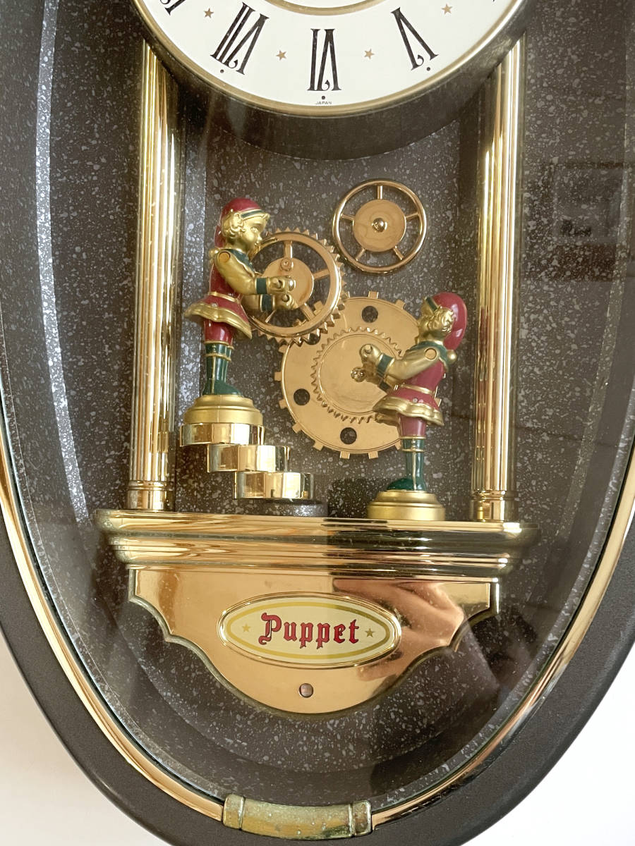 現状 動作 SEIKO セイコー Puppet パペット からくり時計 壁掛け 現状 動作 SEIKO セイコー Puppet パペット からくり時計 壁掛け