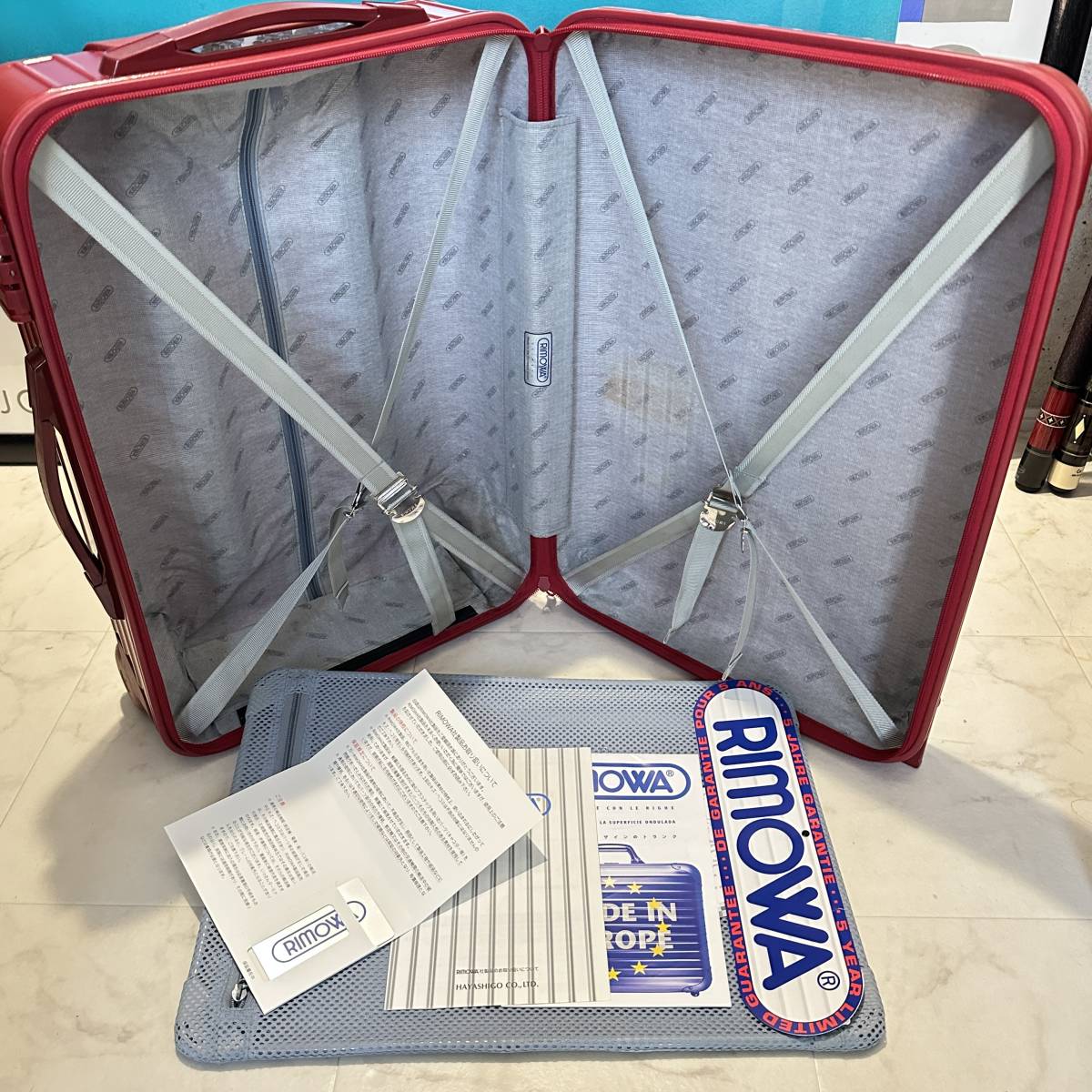 [ prompt decision / immediate payment ]! dial lock! machine inside bringing in! RIMOWA Rimowa SALSA 2 wheel suitcase divider equipping red red 855.52 35L genuine article 