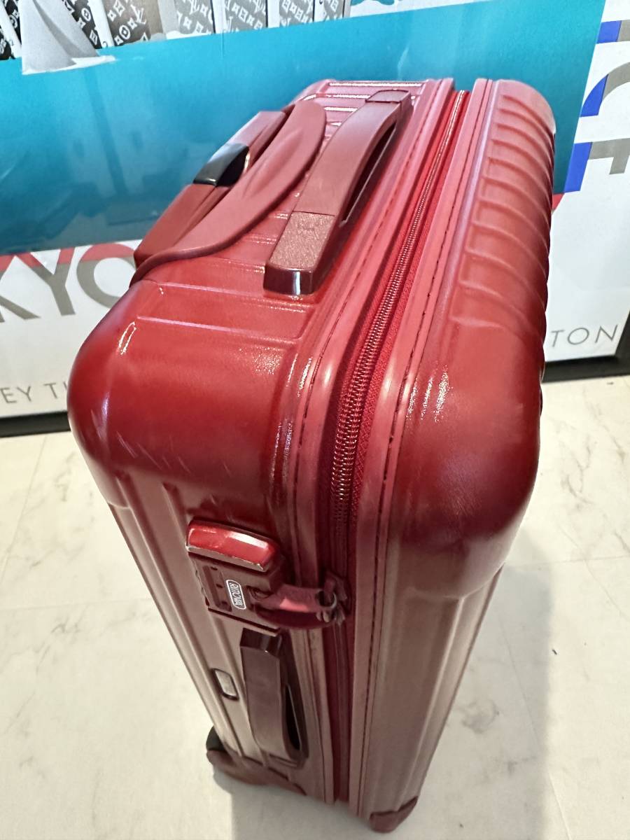 [ prompt decision / immediate payment ]! dial lock! machine inside bringing in! RIMOWA Rimowa SALSA 2 wheel suitcase divider equipping red red 855.52 35L genuine article 
