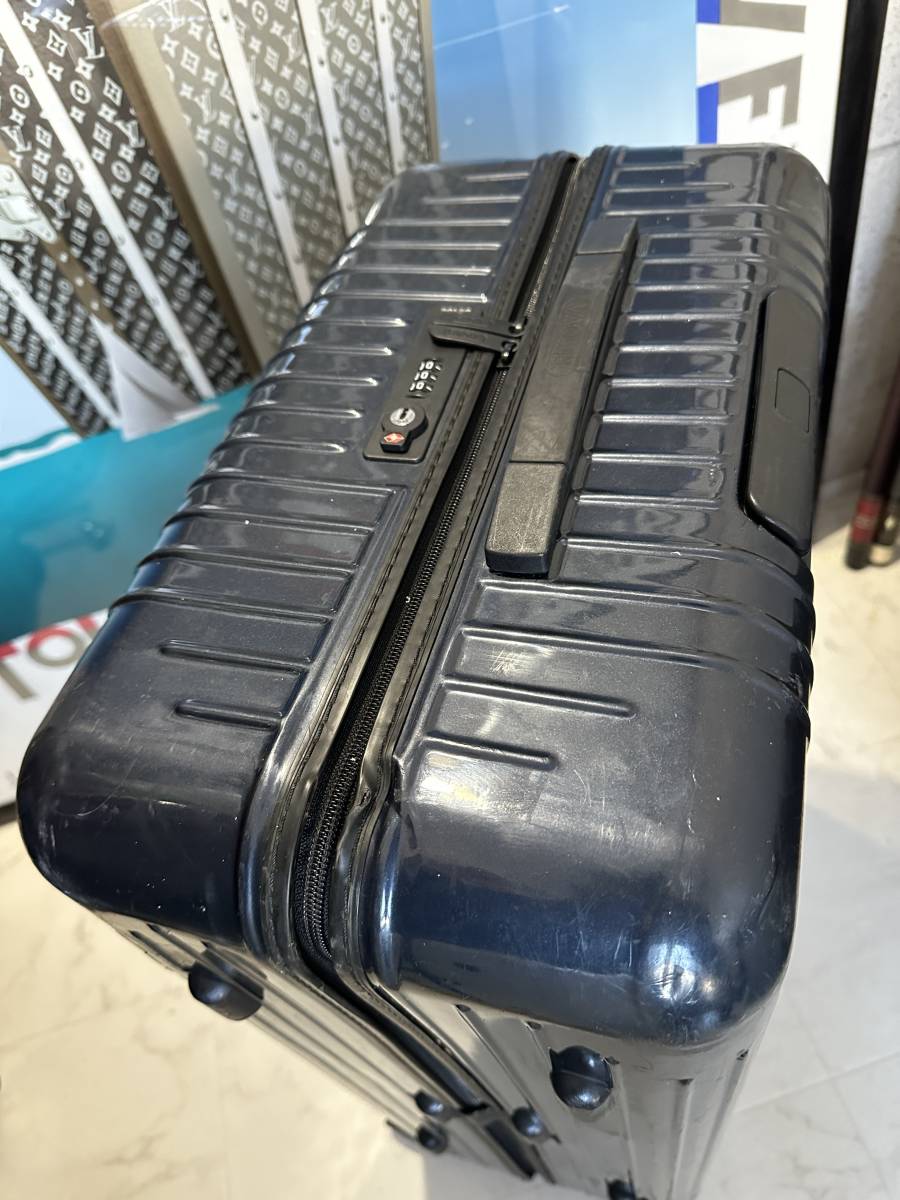 [ prompt decision / immediate payment ]RIMOWA SALSA AIR Rimowa salsa air 4 wheel multi wheel navy blue TSA lock suitcase 820.73.25.4 91L