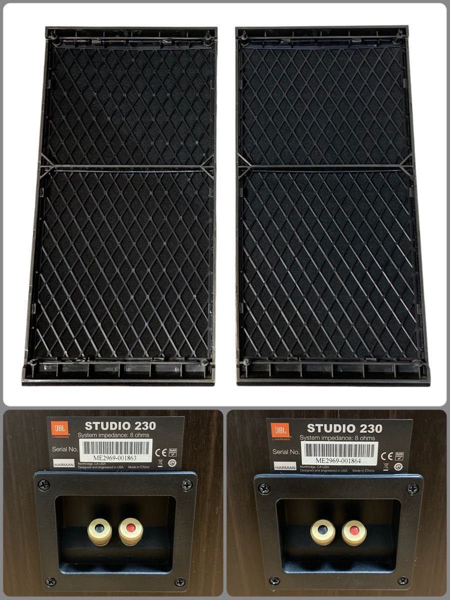 JBL スピーカー STUDIO 230 BRN ブラウン ペア ジェービーエル _画像9