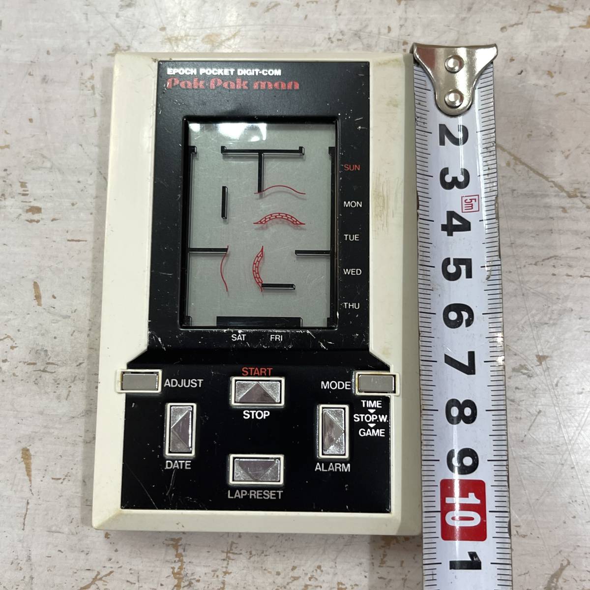 3086　エポック社 EPOK POCKET DIGIT-COM 『 pak-pak man (パクパクマン)』昭和レトロゲーム機 動作品_画像2