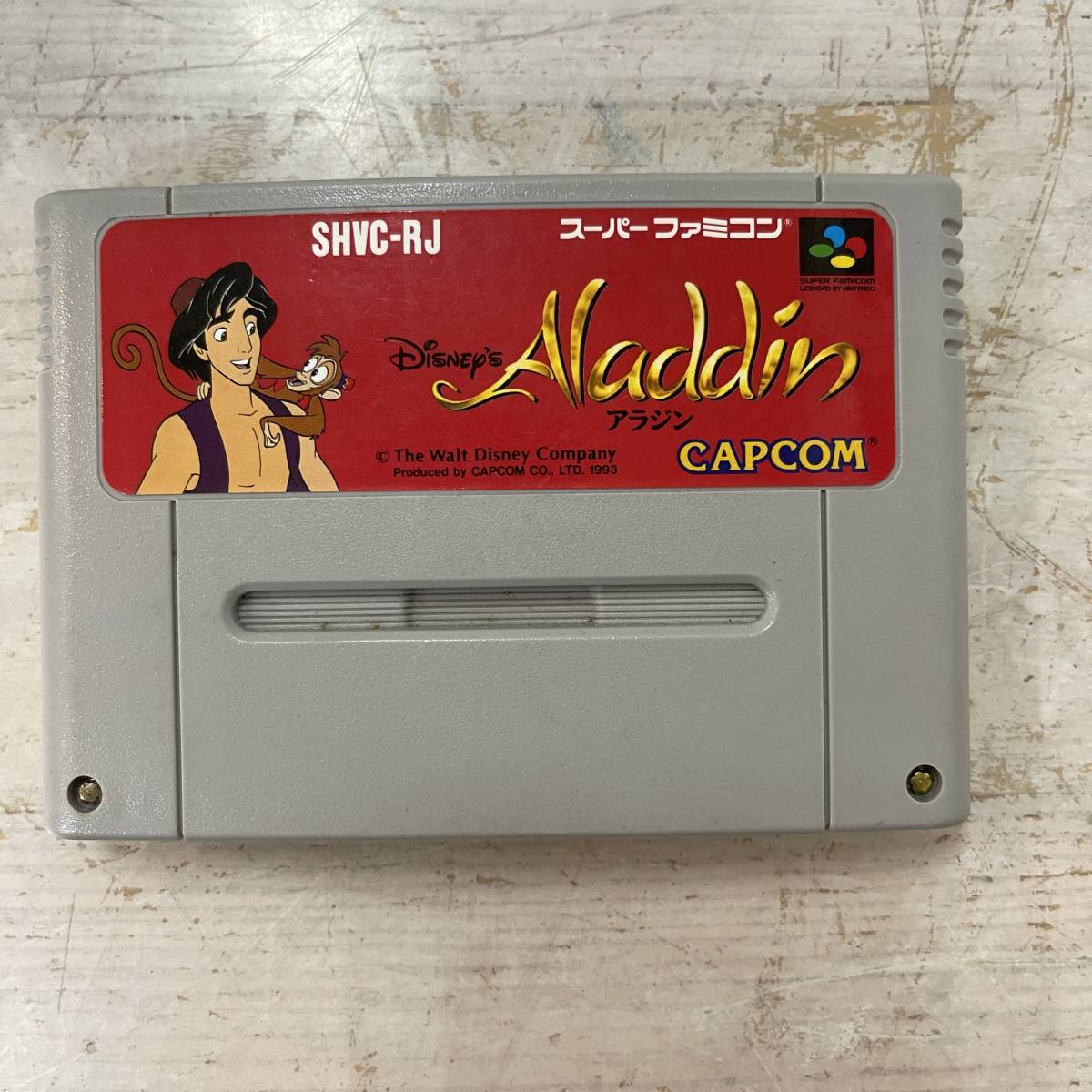 3214　Nintendo　スーパーファミコン　ソフト　ディズニー　アラジン/Aladdin　中古品　起動確認済_画像1