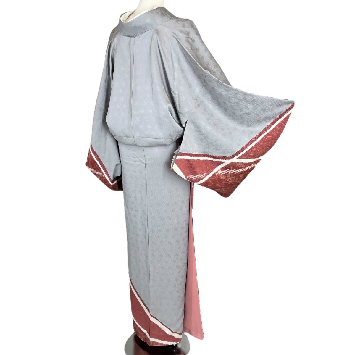 訪問着 袷着物 着物 きもの フォーマル着物 リサイクル着物 kimono 中古 仕立て上がり 身丈163cm 裄丈67cm_画像5